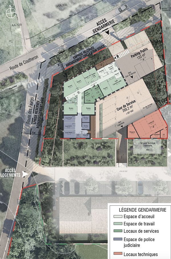 Concours Gendarmerie Et Logements By Bruneau Ghezzi Architectes